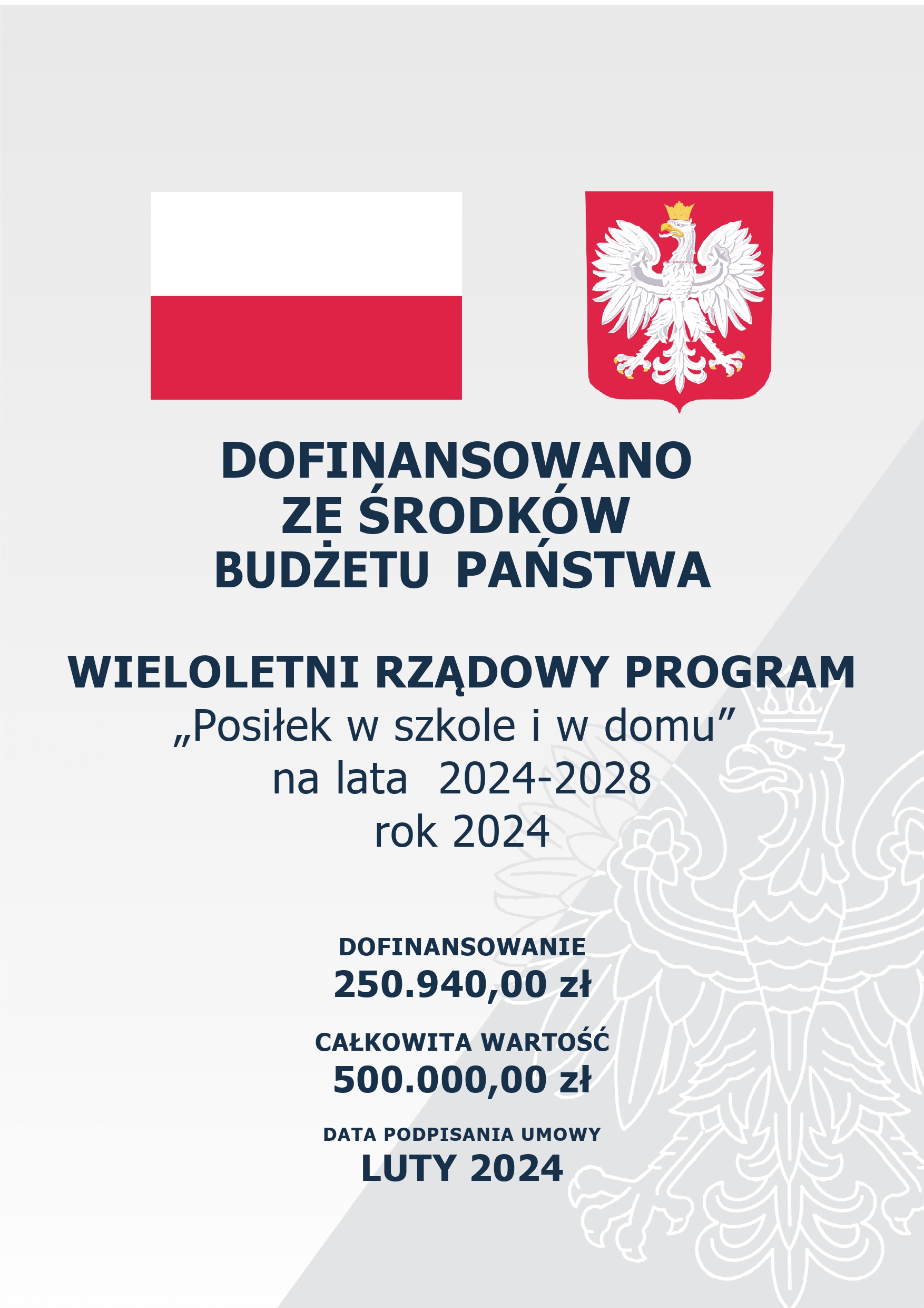 Ilustracja do informacji: Program „Posiłek w szkole i w domu”