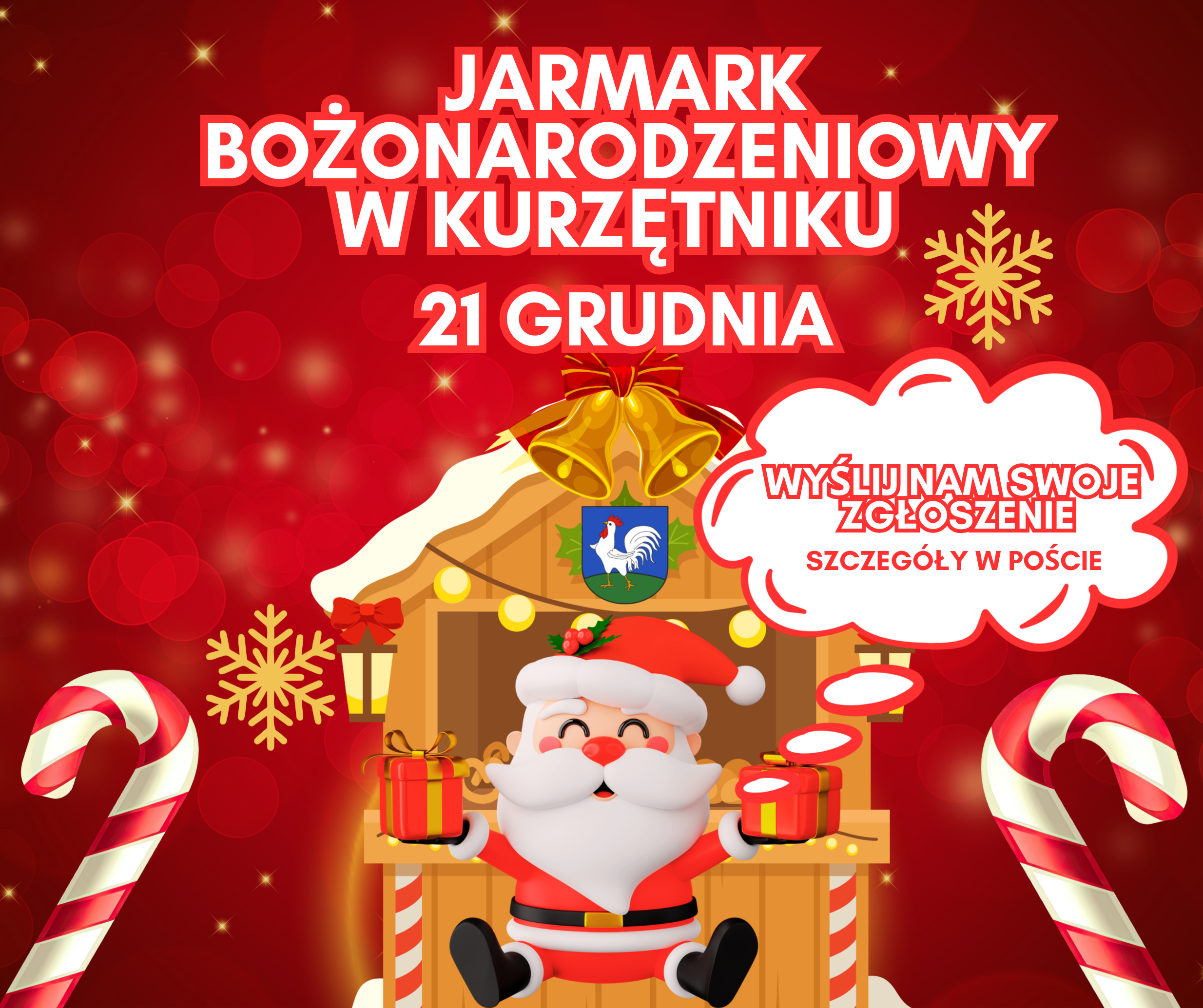 Ilustracja do informacji: Jarmark Bożonarodzeniowy w Kurzętniku 21 grudnia 